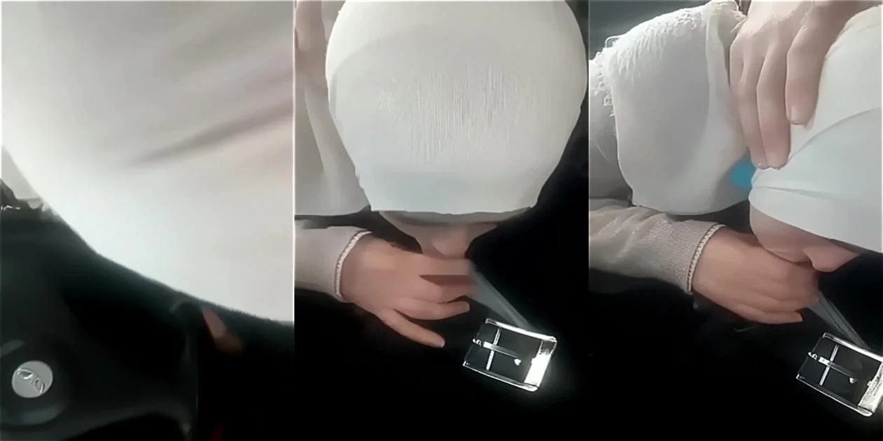 تجليخ زب ومصمصه محجبة في السيارة