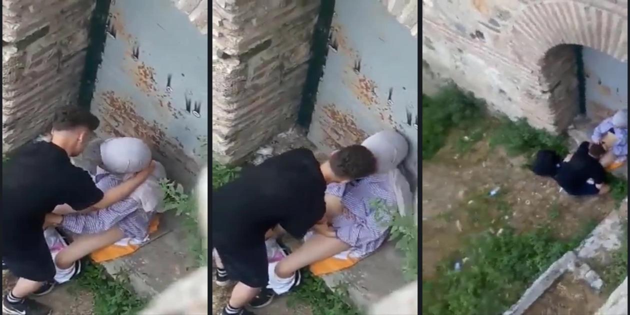 زنق صديقته المحجبة وبدا التقفيش الصح