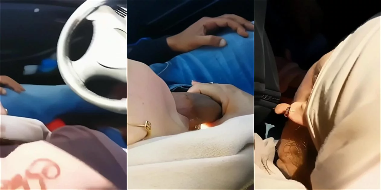 لبوة ممحونة تمص الزب في السيارة