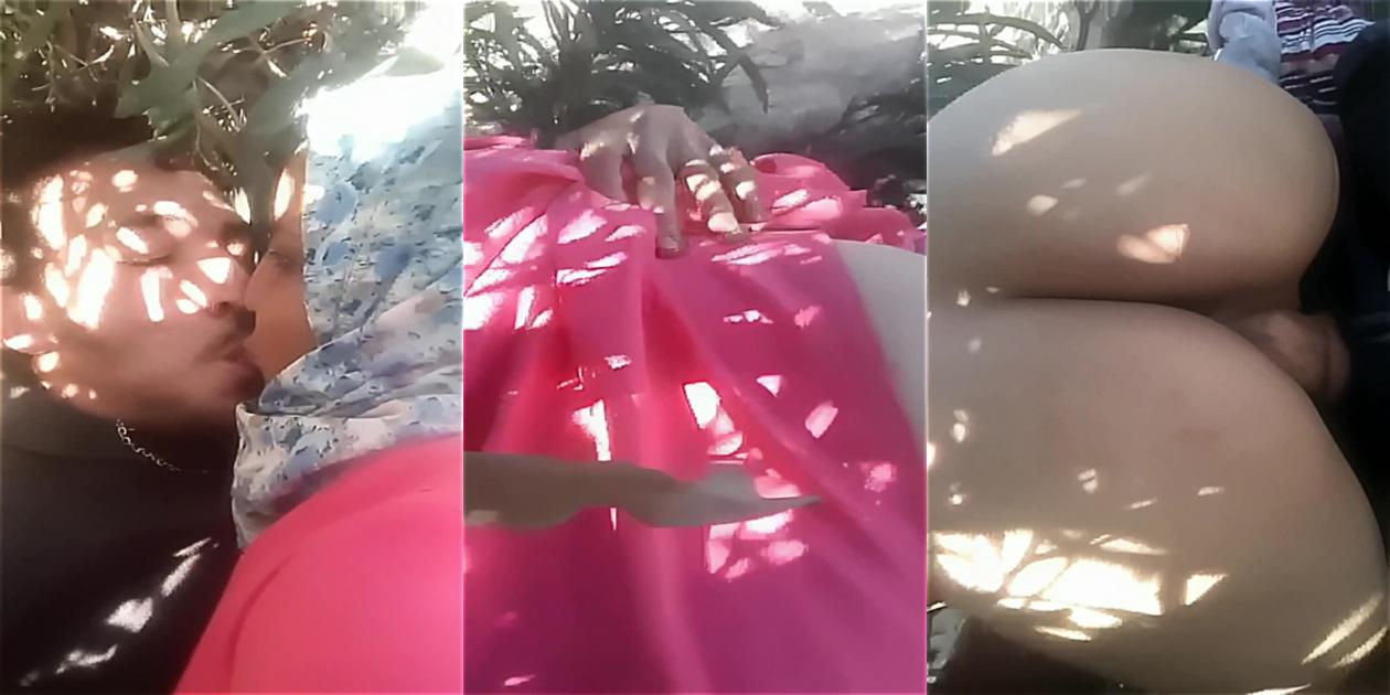 ينيك حبيبته المحجبة من كسها في الغابة