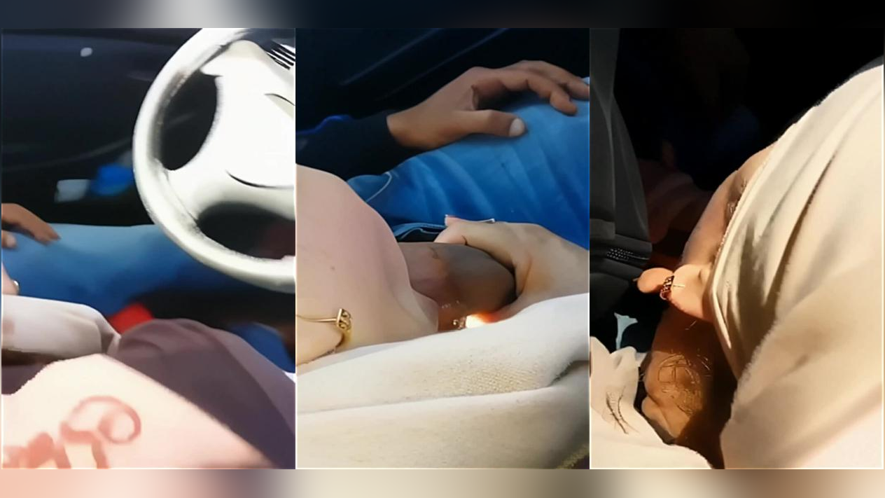 لبوة ممحونة تمص الزب في السيارة